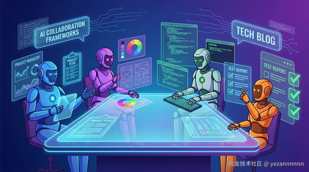 我用Claude Code搭了个四个AI的团队，居然真的能协作开发