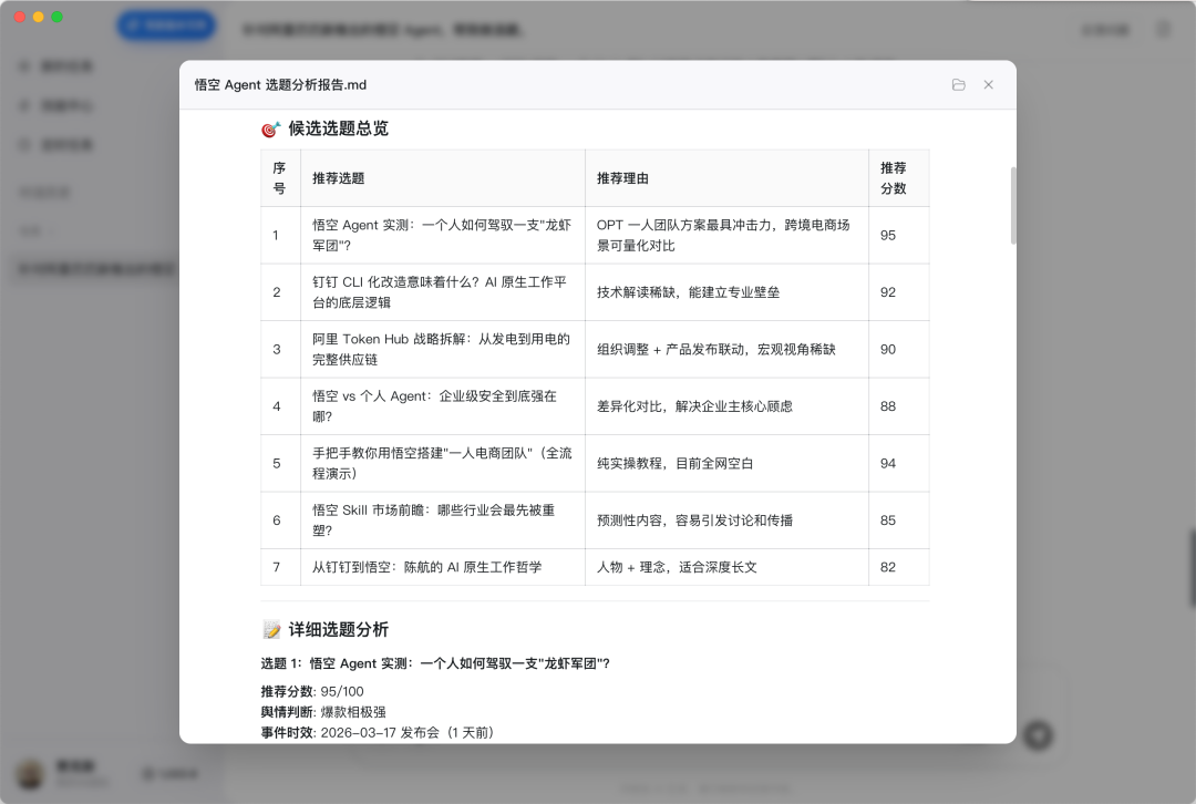 阿里「悟空」实测：一个人如何用"龙虾军团"帮你赚钱？