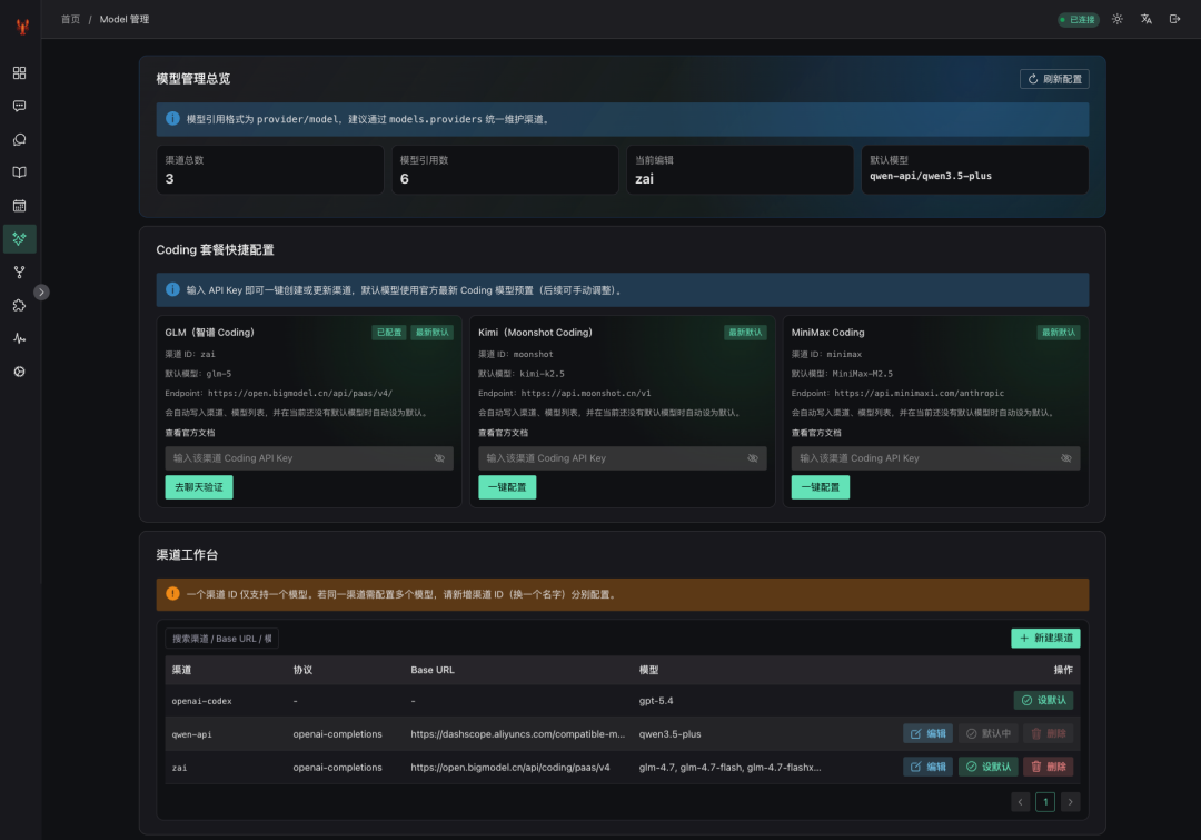 全新 OpenClaw UI 控制台
